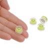 HARFINGTON 4pcs Round Bubble Level 13x7mm Mini Circular Bullseye Spirit Levels for Leveling Camera Tripod Telescope Workshop Turntable Pictures Frame, Lime view 4