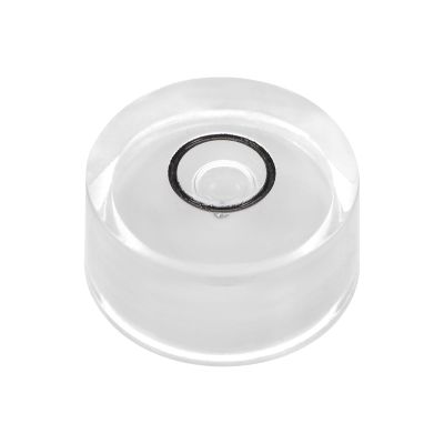 HARFINGTON 4pcs Round Bubble Level 18x9mm Mini Circular Bullseye Spirit Levels for Leveling Camera Tripod Telescope Workshop Turntable Pictures Frame Carpentry Measuring, White