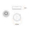 HARFINGTON 4pcs Round Bubble Level 18x9mm Mini Circular Bullseye Spirit Levels for Leveling Camera Tripod Telescope Workshop Turntable Pictures Frame Carpentry Measuring, White view 2