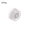 HARFINGTON 4pcs Round Bubble Level 15x6mm Mini Circular Bullseye Spirit Levels for Leveling Camera Tripod Telescope Workshop Turntable Pictures Frame Carpentry Measuring, White view 3