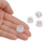 HARFINGTON 4pcs Round Bubble Level 15x6mm Mini Circular Bullseye Spirit Levels for Leveling Camera Tripod Telescope Workshop Turntable Pictures Frame Carpentry Measuring, White view 4