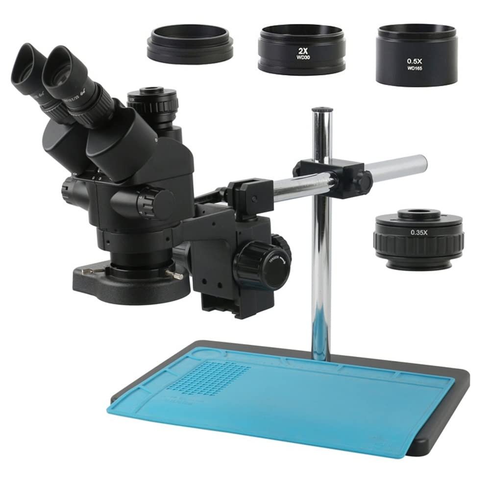 2K 4K 48MP HDMI USB 3.5-90X Zoom Trinocular Stereo Microscope Camera Set for Soldering Repair (Color : 3.5-90X)