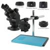 2K 4K 48MP HDMI USB 3.5-90X Zoom Trinocular Stereo Microscope Camera Set for Soldering Repair (Color : 3.5-90X) view 2
