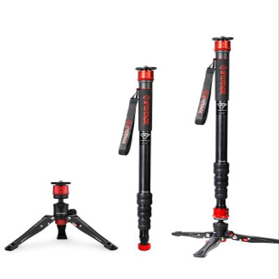 IFOOTAGE Monopod for Camera Cobra 3 A180T, 71" Aluminum Camera Monopod with Feet, Telescopic Video Mono pod Compatible with Sony Canon Nikon DSLR Cameras, Payload 17.64 lbs