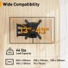 Perlegear Lockable RV TV Mount for 1343 inch TVs up to 44 lbs, Full Motion RV TV Wall Mount with Swivel, Tilt, Pull Cord Lock, RV TV Mount for Camper, RV, Motorhome, Max VESA 200x200mm, PGLRVF2 view 2