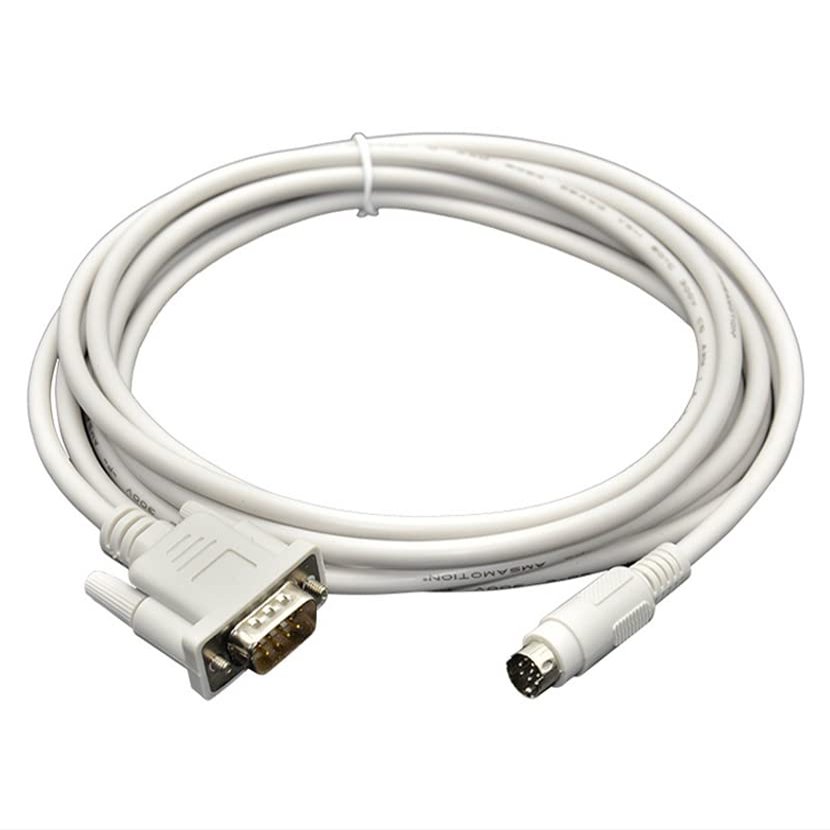 DOP-FX Applicable FX Series Connection DOP A B Series Touch Screen PLC Programming Line Communication Line (White 3m)