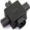 Strhowill IEC320 Figure 8 C8 Male to 3X Female C7 Splitter Power Adapter view 3