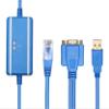 1747-UIC Compatible USB Interface A-B SLC Series PLC Programming Communication Cable USB-1747PIC RS232/DH-485 Interface (Blue) view 2