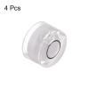 HARFINGTON 4pcs Round Bubble Level, 10x6mm Mini Circular Bullseye Spirit Levels for Camera Tripod Telescope Workshop Turntable Pictures Frame, White view 3