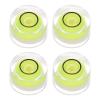HARFINGTON 4pcs Round Bubble Level 10x6mm Mini Circular Bullseye Spirit Levels for Leveling Camera Tripod Telescope Workshop Turntable Pictures Frame, Lime view 1