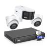 ANNKE HDCK680 PoE Security Camera System with 1TB Hard Drive, 8CH 4K Video NVR Recorder with 1x 6MP Dual-Lens 180 IP Camera and 2X 4K RTSP Cameras, AI Motion Detection, Remote Access view 1