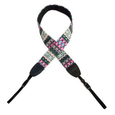 TUYUNG Vintage Universal Camera Neck Strap for Canon Nikon Sony Fujifilm Panasonic Olympus DSLR Camera (Pink)
