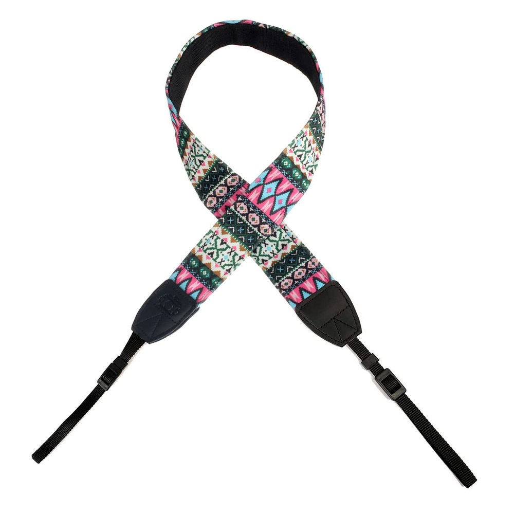 TUYUNG Vintage Universal Camera Neck Strap for Canon Nikon Sony Fujifilm Panasonic Olympus DSLR Camera (Pink)