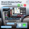 [2G+32G] Car Radio for Toyota Camry 2007 2008 2009 2010 2011, 9 inch Android 11 Touch Screen Stereo, Carplay/Android Auto/WiFi/1080P/SWC/Bluetooth/Mirror Link+AHD Backup Camera+MIC view 4