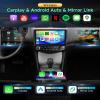 4G+128G Car Radio for Honda Accord 7th 2003-2007 Stereo 10.1 inch in-Cell Screen Full Touchscreen Wireless CarPlay/Android Auto Android 15 Bluetooth DSP FM/RDS GPS WiFi SWC AHD Backup Camera view 3