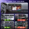 Built-in DSPAndroid Car Stereo for Honda Civic 2001 2002 2003 2004 2005 Radio Wireless Carplay Android Auto GPS Chip,Podofo 9 Inch Touch Screen 26UIs Mirror Link Bluetooth WiFi FM/RDS Backup Camera view 2