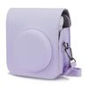Blummy PU Leather Camera Case Compatible with Instax Mini 12 Instant Camera with Adjustable Strap and Pocket (Purple) view 1