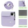 Blummy PU Leather Camera Case Compatible with Instax Mini 12 Instant Camera with Adjustable Strap and Pocket (Purple) view 2