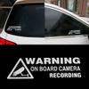 8pcs Camera Audio Video Recording Window Cars Vinyl Stickers Warning On Board Camera Recording Car Window Truck Auto Vinyl Sticker Decor Gift view 2