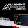 8pcs Camera Audio Video Recording Window Cars Vinyl Stickers Warning On Board Camera Recording Car Window Truck Auto Vinyl Sticker Decor Gift view 3