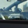 8pcs Camera Audio Video Recording Window Cars Vinyl Stickers Warning On Board Camera Recording Car Window Truck Auto Vinyl Sticker Decor Gift view 4