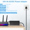 HOUHUI 24V 4A Power Supply Adapter, AC 100-240V to DC 24V 4A 96W Converter view 3