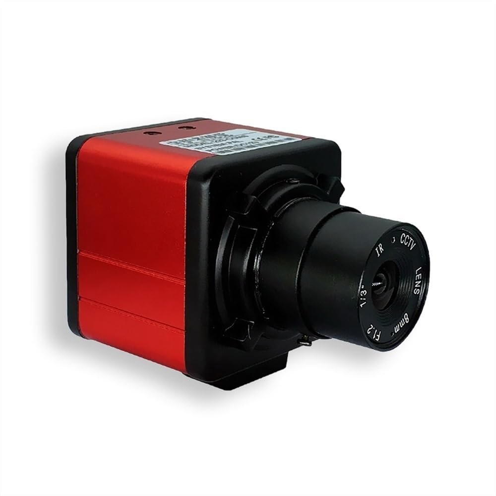 1.3MP CCD BNC 1200 Lines 1/3" Electronic Industrial Camera Digital Microscope Eyepiece with AV Interface (Color : Focal Length 25mm)