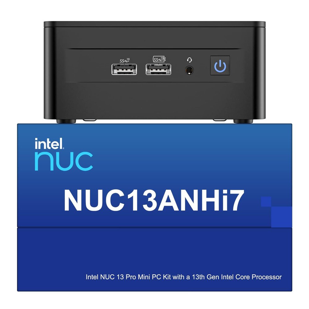 Intel NUC 13 Pro, for ASUS NUC 13 pro NUC13ANHi7 Arena Canyon Mini PC, Core i7-1360P, 32GB RAM, 1TB SSD, Mini Computer Win 11 Pro for Business Home Office Support 8K/4K Quad Display/Wifi6E/BT 5.3/TB 4