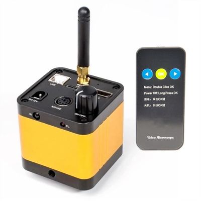 14MP HDMI Industry Microscope Camera Full 1080P Digital Electronic Eyepiece Zoom C-Mount Lens (Color : Yellow)