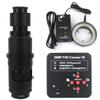 Microscope Video Camera 1080P 38MP HDMI USB Industrial Lab Digital Video Microscope Camera + 120X 180X 130X C Mount Lens + 56 LED Ring Light (Color : with 180x led) view 2