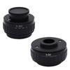 CTV 0.35X/0.5X C Mount Lens Adapter Focus Adjustable Camera C Mount Adapter Trinocular Stereo Microscope Set (Color : 3.5-45X(0.5X)) view 2
