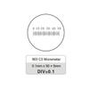 0.1MM C3 Microscope Eyepiece Objective Lens Slide Reticule Plane Stage Graticules for Microscope Calibration Instruments view 1