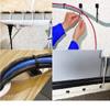 50 Pcs 3M Back-Glue Self Adhesive Cable Zip Tie Mounts Self-adhesive Tie Holders Backed Zip Tie Base Holders for Office Home Cable Wire Management(Black) view 2
