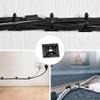 50 Pcs 3M Back-Glue Self Adhesive Cable Zip Tie Mounts Self-adhesive Tie Holders Backed Zip Tie Base Holders for Office Home Cable Wire Management(Black) view 4