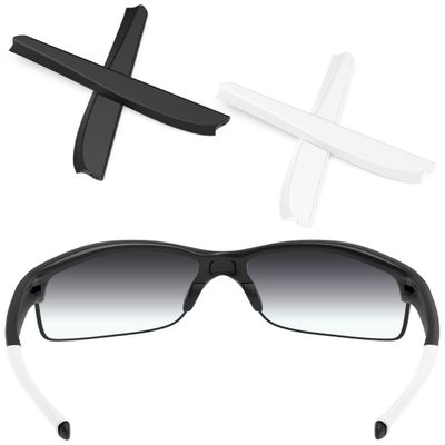 ToughAsNails 2 Pairs Replacement Ear Socks Rubber for Oakley Commit SQ OO9086 Sunglasses Black&White