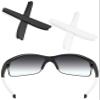 ToughAsNails 2 Pairs Replacement Ear Socks Rubber for Oakley Commit SQ OO9086 Sunglasses Black&White view 1