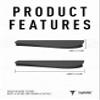 ToughAsNails 2 Pairs Replacement Ear Socks Rubber for Oakley Commit SQ OO9086 Sunglasses Black&White view 3