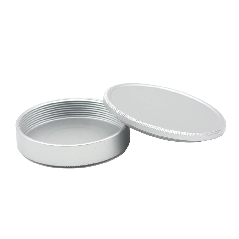 39mm Lens Cap, Front Body Cap and Rear Lens Cap for Leica M39 Lens (Silver)