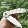 CIVIVI Folding Pocket Knife- Elementum Flipper Knife with 2.96'' D2 Blade G10 Handle, Ideal for Outdoor EDC Gift C907A-3 view 4