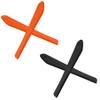 ToughAsNails 2 Pairs Replacement Ear Socks Rubber for Oakley Jupiter Squared OO9135 Black&Orange view 1