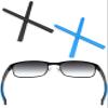 ToughAsNails 2 Pairs Replacement Ear Socks Rubber for Oakley Metal Plate OX5038/Carbon Plate OX5079 Glasses Black&Blue view 1