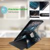 JANENFNA Case for All-New 6" Basic Kindle 11th Generation 2022 Release, 360 Degree Rotating Swivel Stand PU Leather Case with Auto Sleep/Wake, Only for Basic Kindle 2022, Peach Blossoms at Night view 3