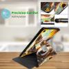 JANENFNA Case for Samsung Galaxy Tab S6 Lite 10.4 inch 2022/2020 (SM-P610/P613/P615/P619), 360 Degree Rotating Swivel Stand PU Leather Case with Auto Sleep/Wake, Dog with Sunflowers view 3