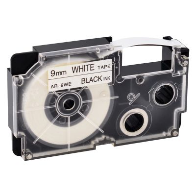 NineLeaf 40 Pack Compatible for XR-9WE XR9WE XR-9WE2S XR9WE2S 9mm 3/8'' Black on White Label Tape LT for EZ Label Printer CW-L300 KL-60 KL-60SR KL-100