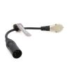SZRMCC Right Angle XLR 4 Pin Female to XLR 4 Pin Male Original Power Extension Cable for Sony F55/ SXS DSLR ARRI Alexa Camera Practilite 602 TVlogic Monitor view 2