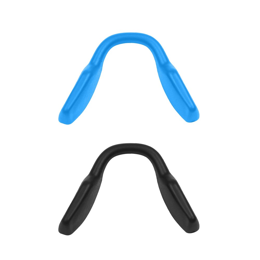 ToughAsNails 2 PCS Low Bridge Fit Replacement Nose Pads Pieces for Oakley Activate OX8173/Activate Asian Fit OX8169F Glasses Black&Blue
