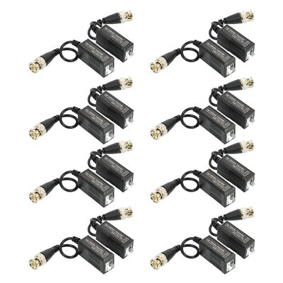 Nicfaky 8 Pairs Passive Video Balun Transmitter & Transceiver with Cable for 1080P TVI/CVI/TVI/AHD/960H DVR Camera CCTV System