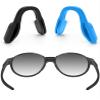 ToughAsNails 2 PCS Low Bridge Fit Replacement Nose Pads Pieces for Oakley Portal OO9446/OO9460 Black&Blue view 1