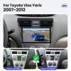 [2G+32G] Car Radio for Toyota Vios Yaris 2007 2008 2009 2010 2011 2012, 9 inch Android Touch Screen Stereo, Carplay/Android Auto/WiFi/1080P/SWC/Bluetooth+AHD Backup Camera+MIC view 2