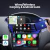 [2G+32G] Car Radio for Toyota Vios Yaris 2007 2008 2009 2010 2011 2012, 9 inch Android Touch Screen Stereo, Carplay/Android Auto/WiFi/1080P/SWC/Bluetooth+AHD Backup Camera+MIC view 4